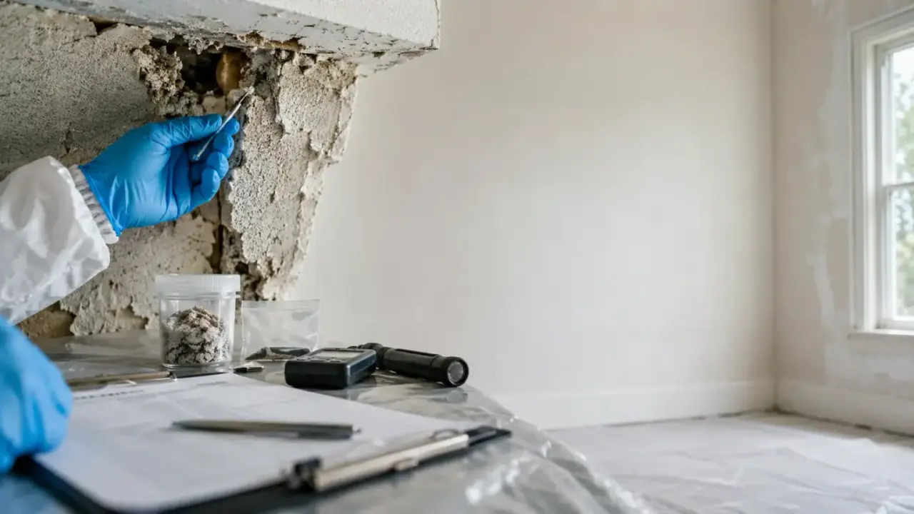asbestos abatement inspection and documentation setup