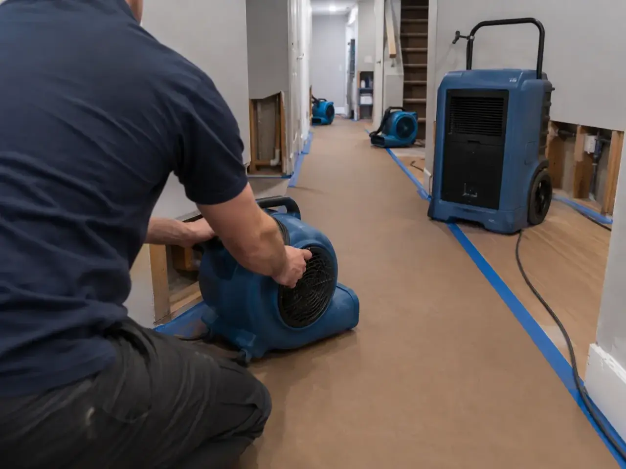 burst pipe damage restoration service planning and restoration scope review