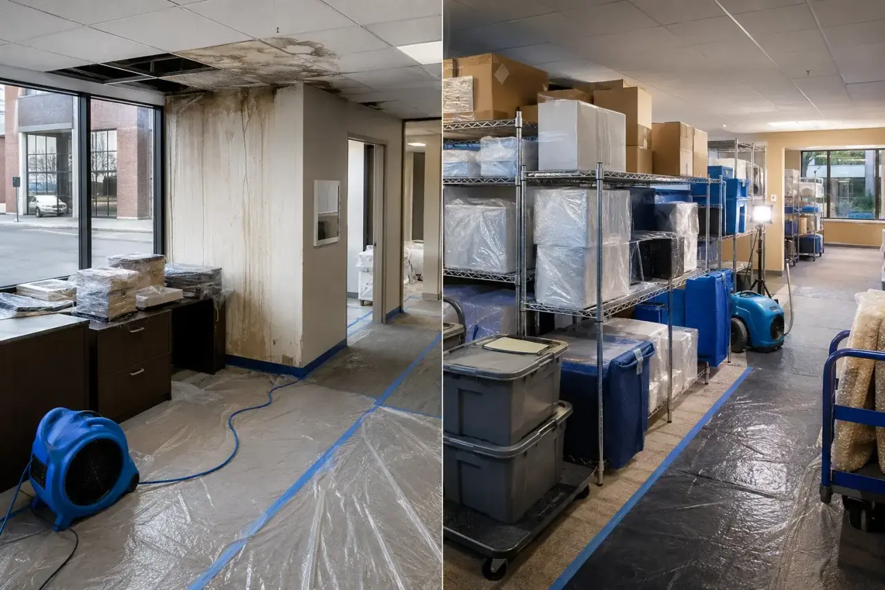 Commercial Contents Pack-Out and Storage Maple inspection and documentation