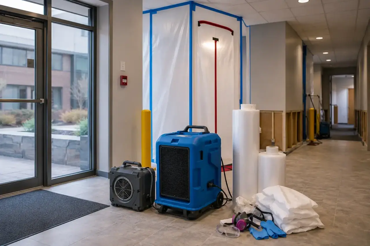 Commercial Mold Remediation repairs and reconstruction