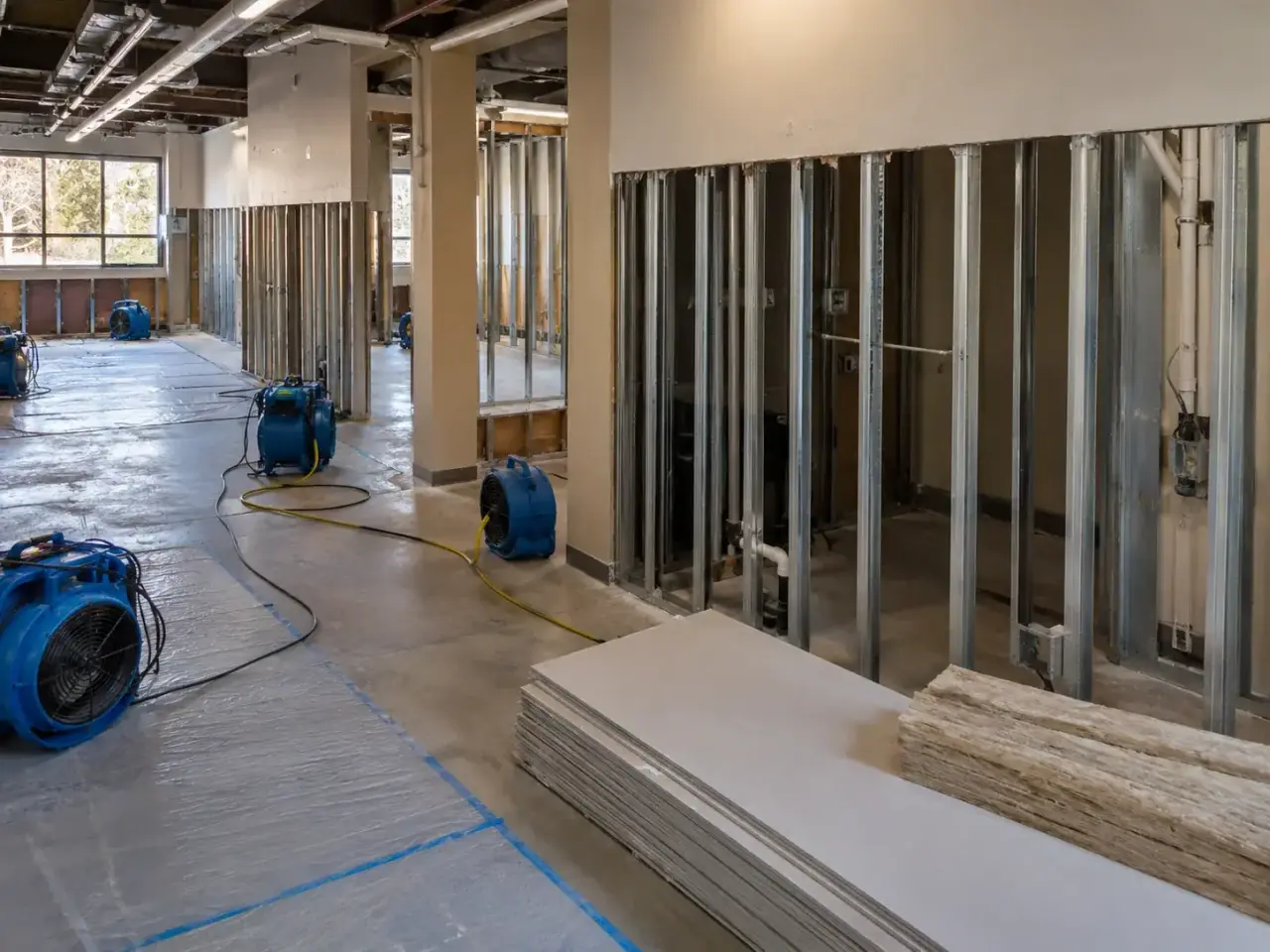 Why the In-House Crew or the Cheap Bid Falls Short for Warehouse Water Damage Restoration Maple