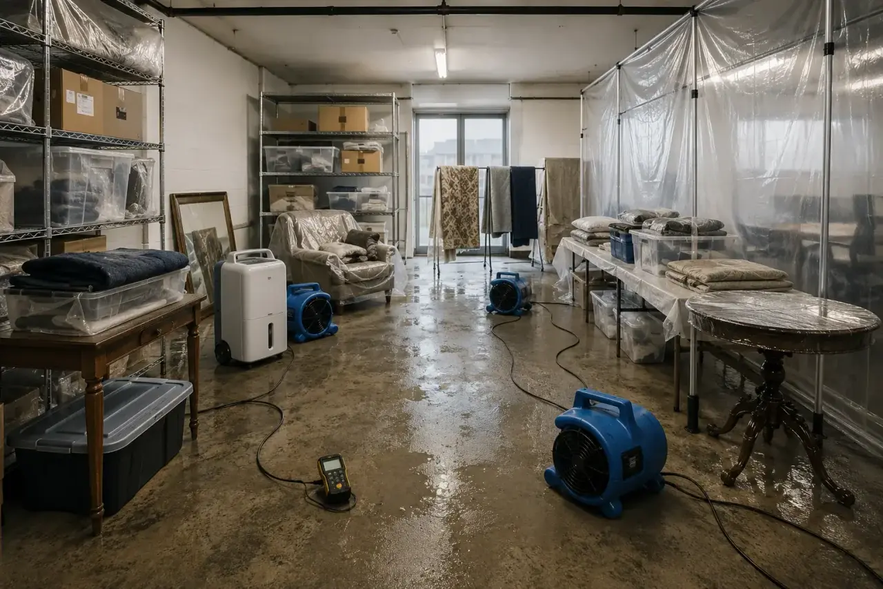 contents restoration inspection and documentation setup