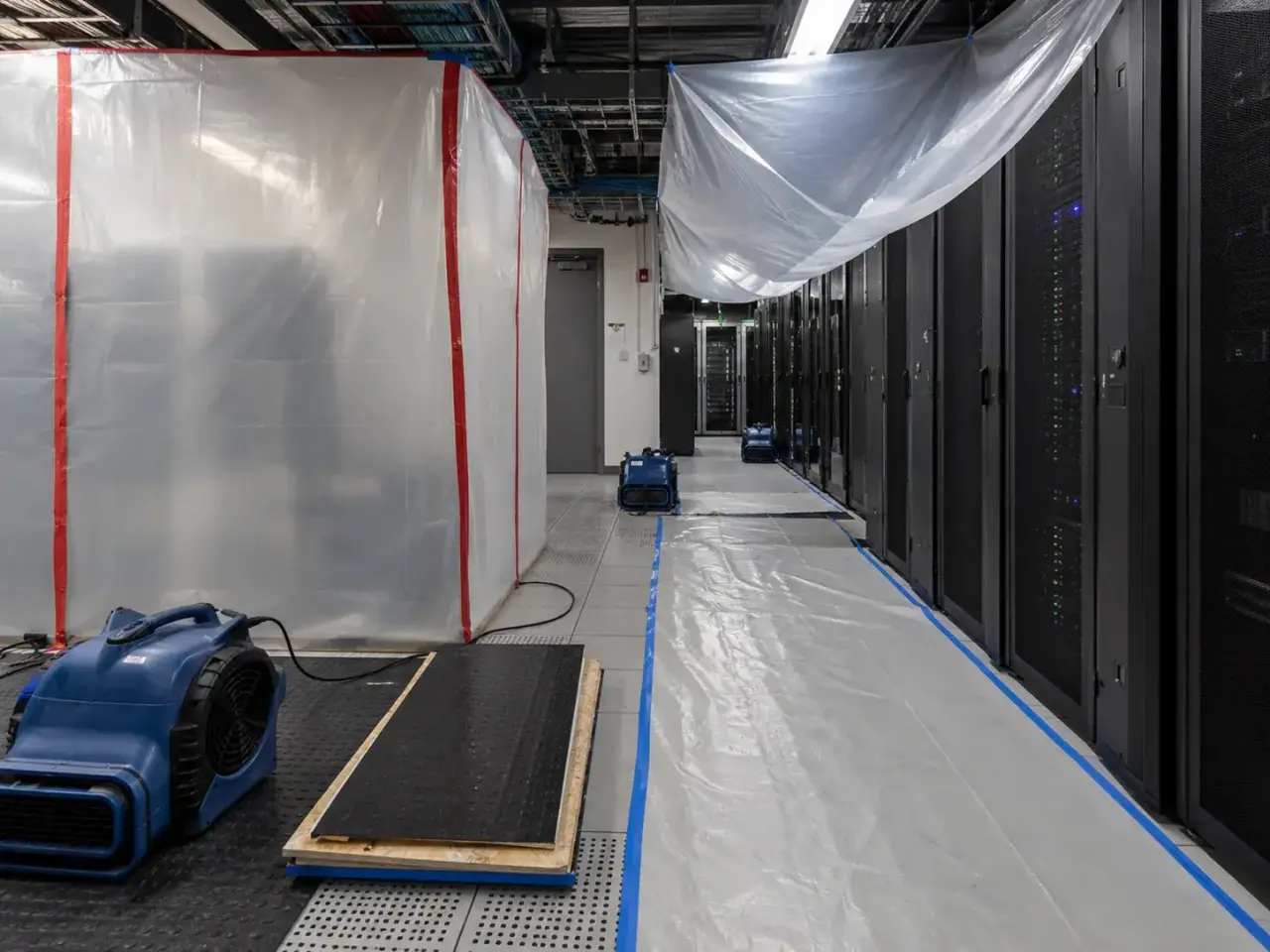 Data Center Restoration Acton inspection and documentation