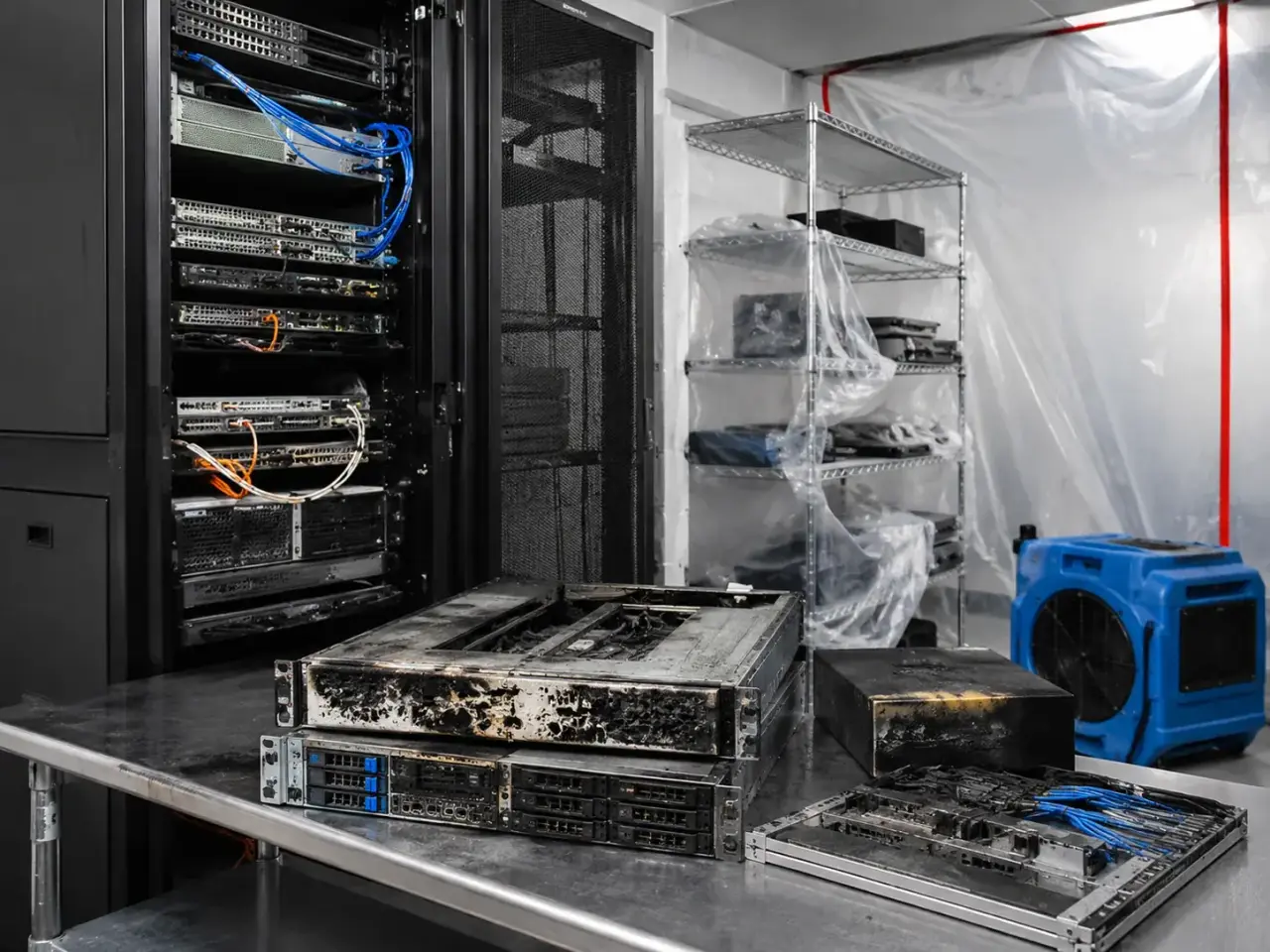The Acton property and risk picture for Electronics Restoration Acton