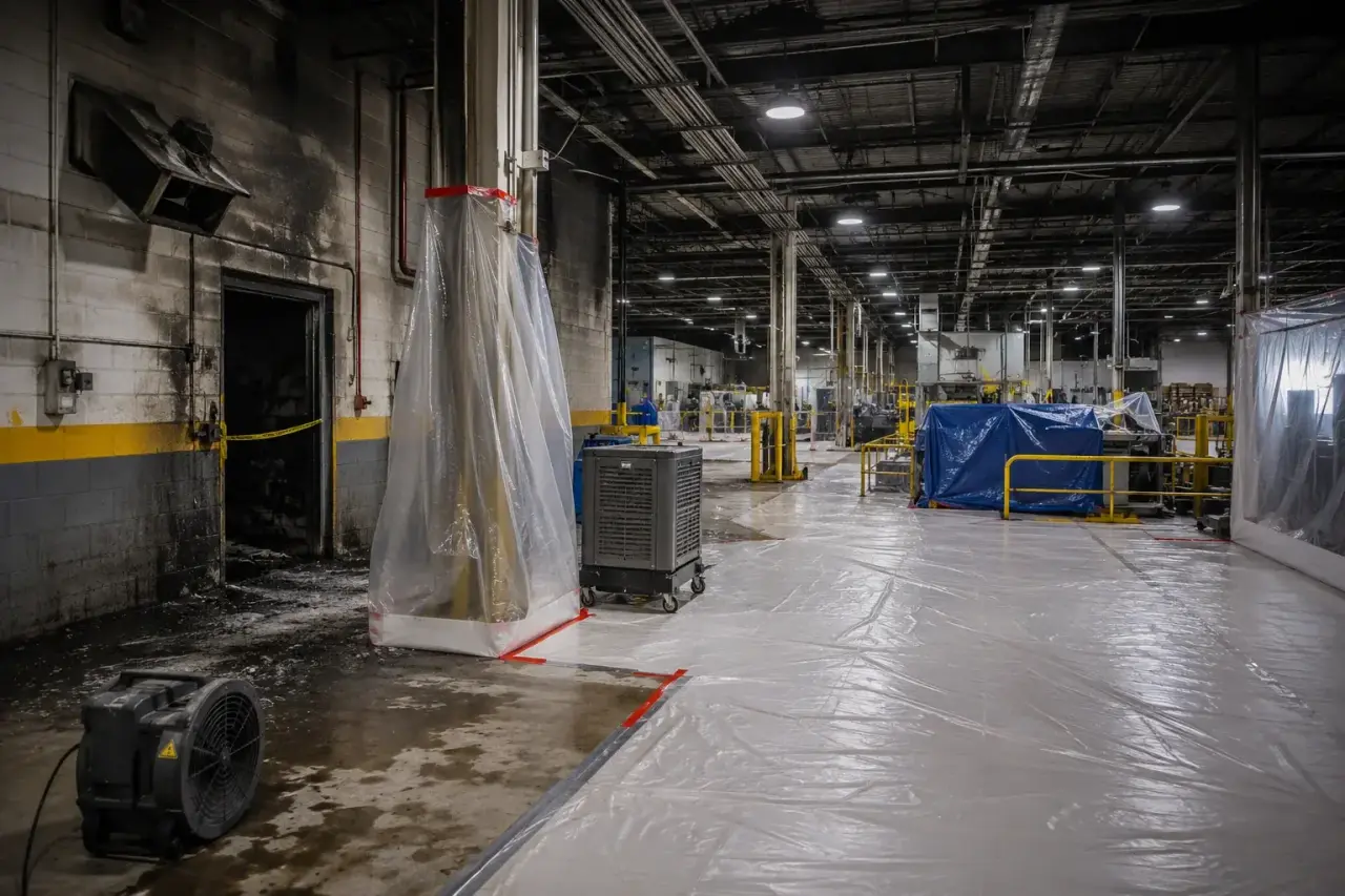 Restoring the Structure Without Losing the Production Line for Factory Restoration