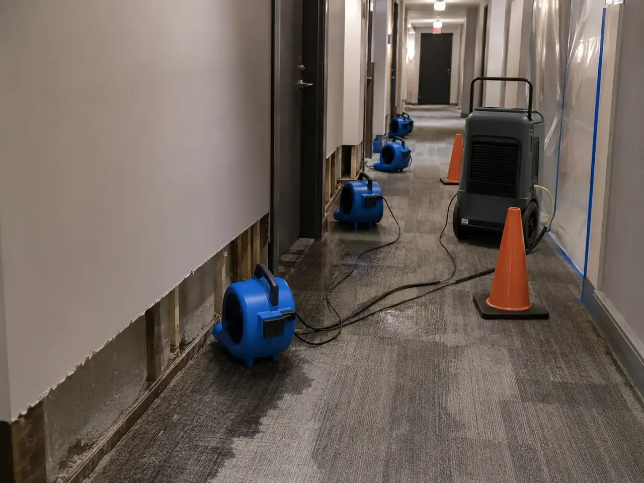 flood damage restoration service planning and restoration scope review
