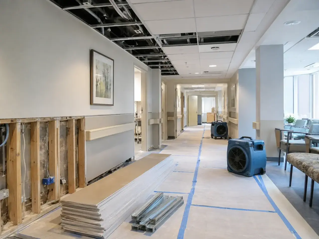 Containment and Infection Control, Built Into the Work for Healthcare Facility Restoration Nobleton