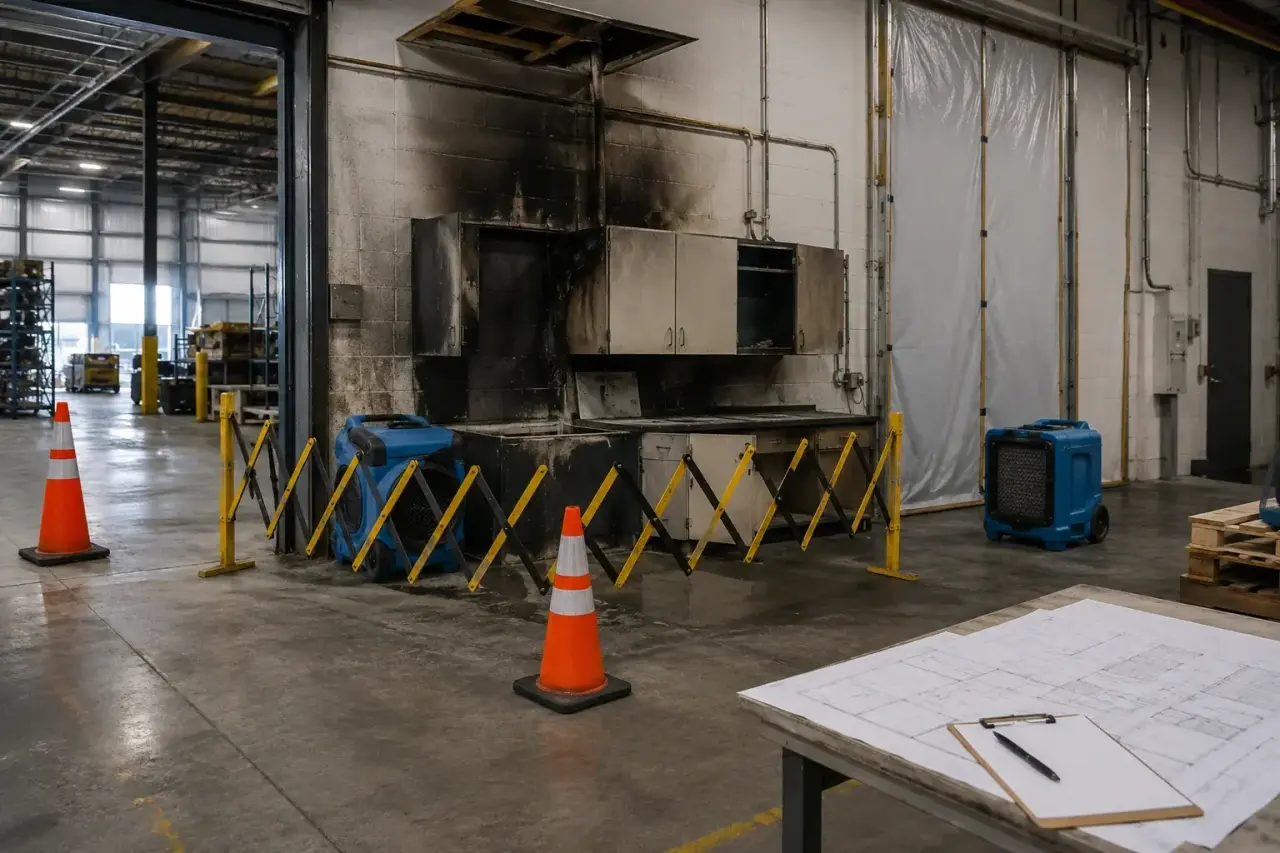 Production Downtime Is the Loss Behind the Loss for Industrial Fire Damage Restoration Markham