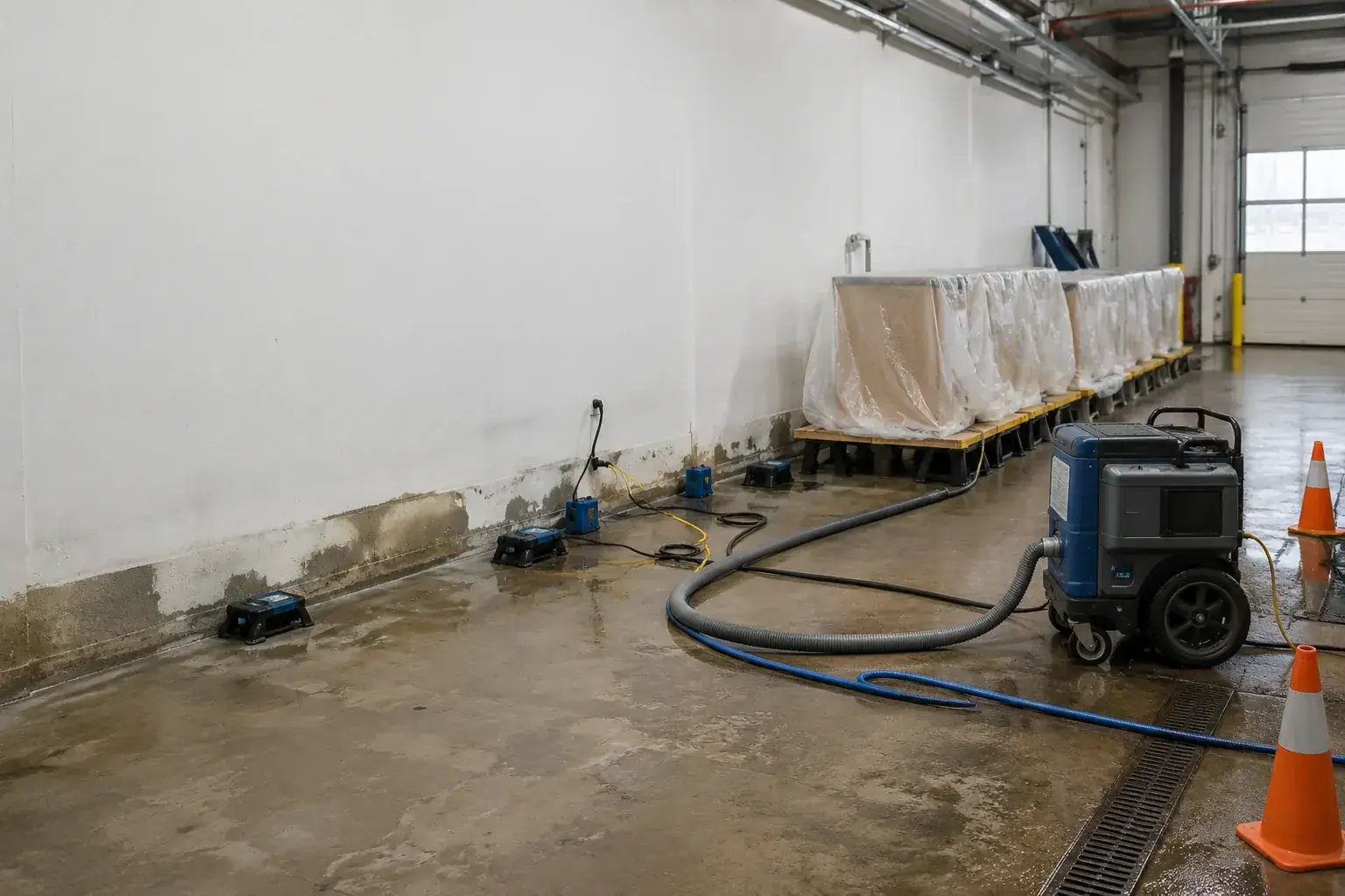 Industrial Water Damage Restoration Maple emergency restoration response