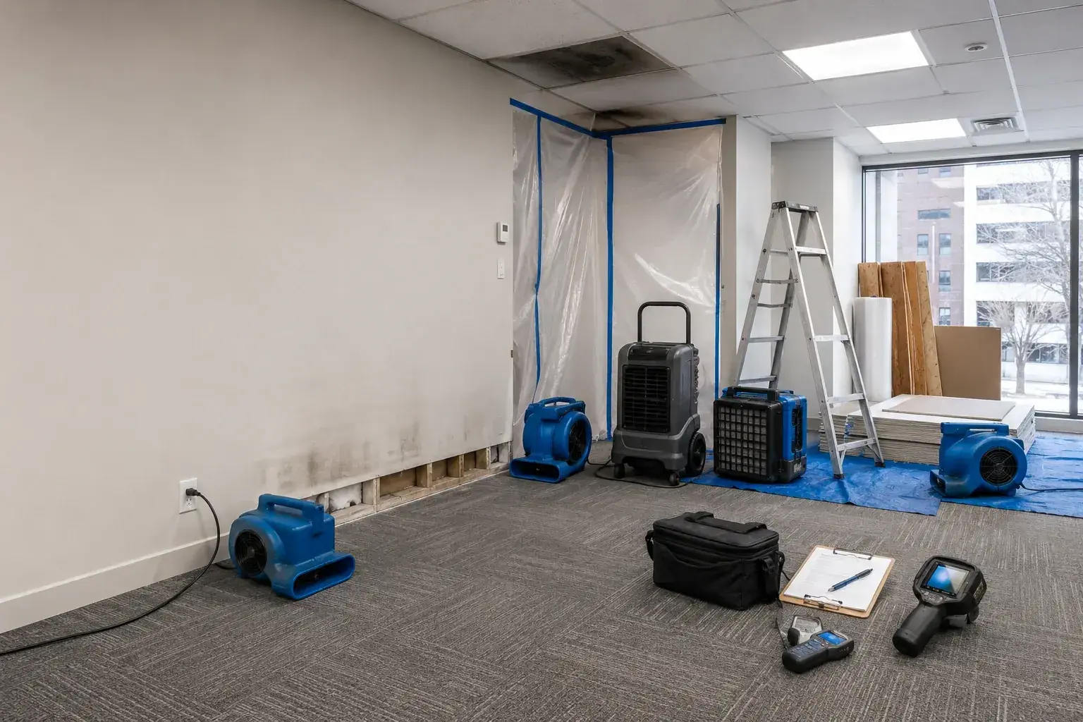 Insurance claim damage assessment and restoration documentation by Firstline in the GTA
