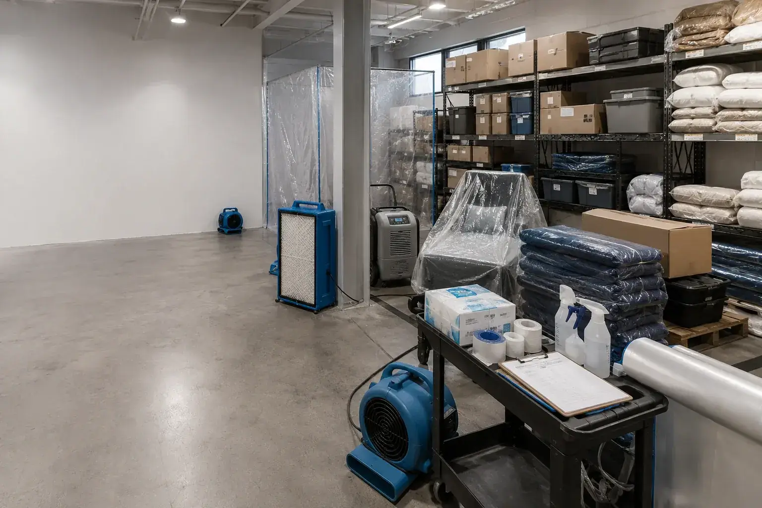 Inventory Damage Restoration Maple emergency restoration response