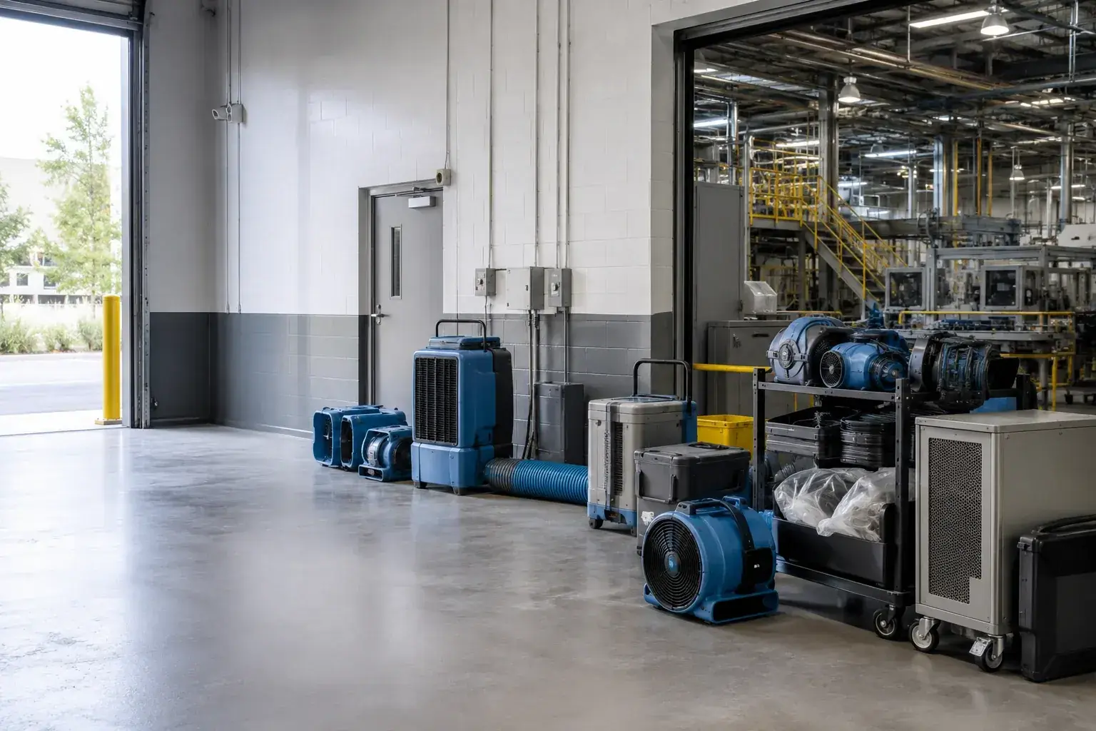 Manufacturing Facility Restoration Maple emergency restoration response
