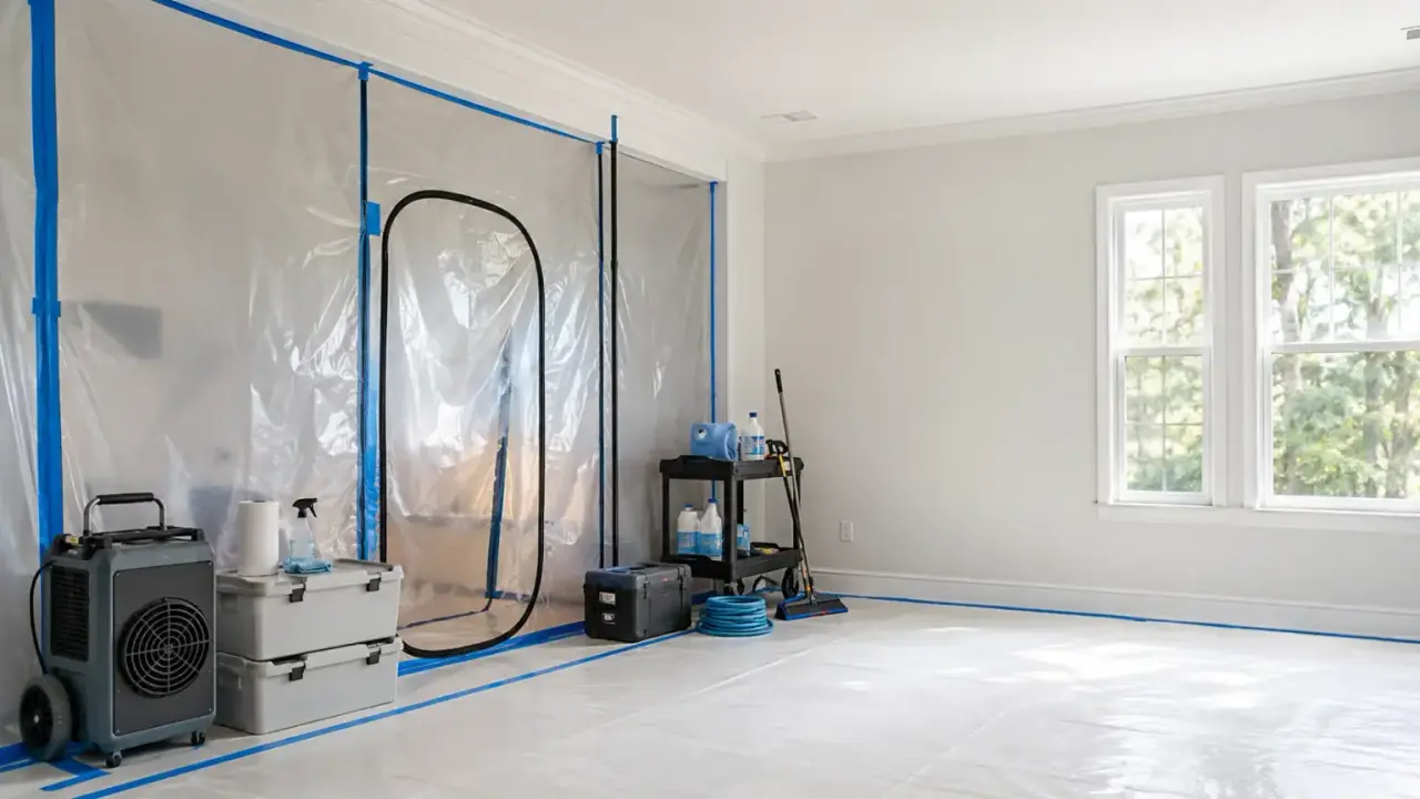 mold remediation service planning and restoration scope review
