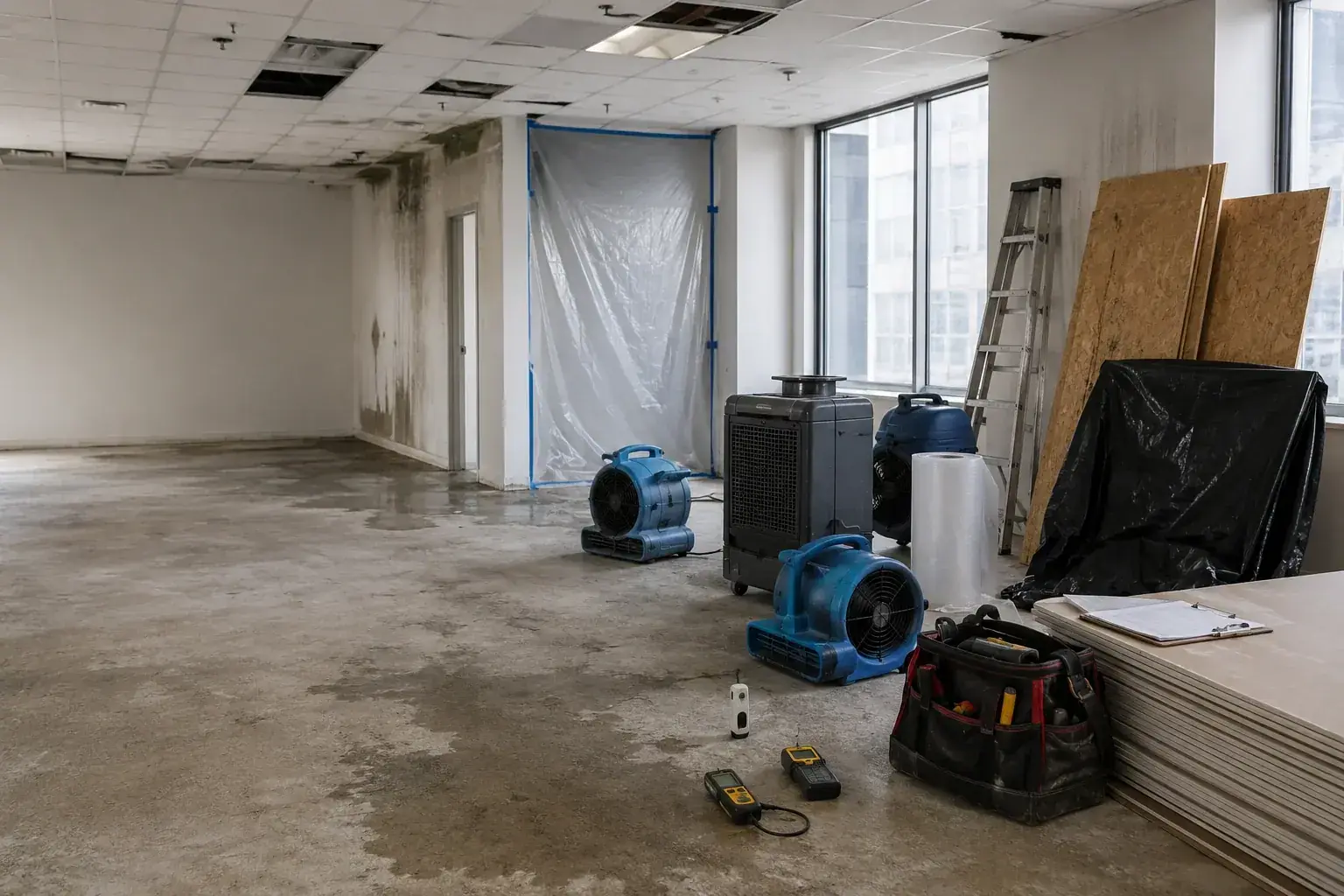 Reconstruction Services professional restoration jobsite