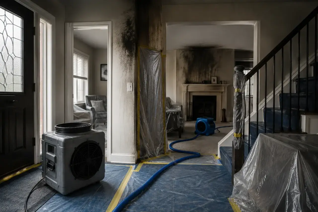 Residential Fire Damage Restoration Maple repairs and reconstruction