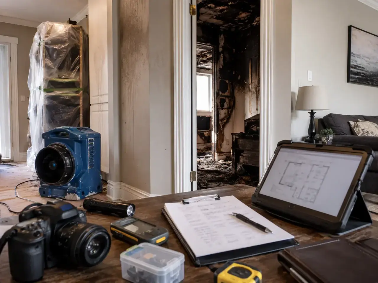 Acidic Soot Is Etching Your Home by the Hour for Residential Fire Damage Restoration Maple