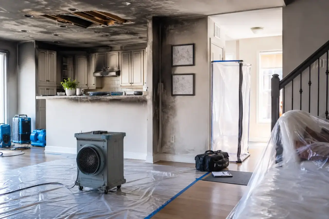 Residential Fire Damage Restoration Maple damage documentation and insurance claim support