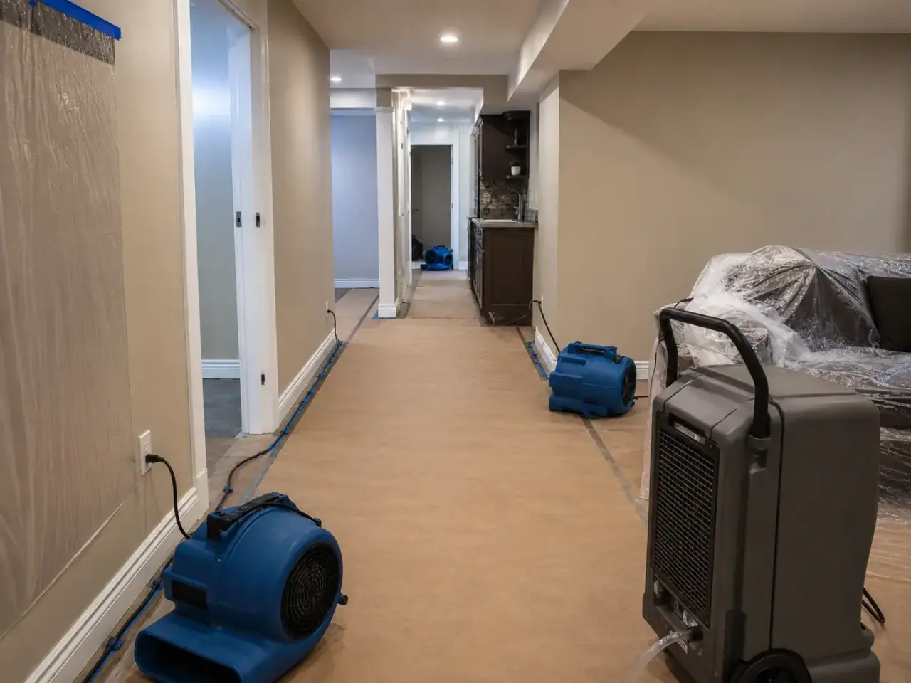 sewage backup restoration service planning and restoration scope review
