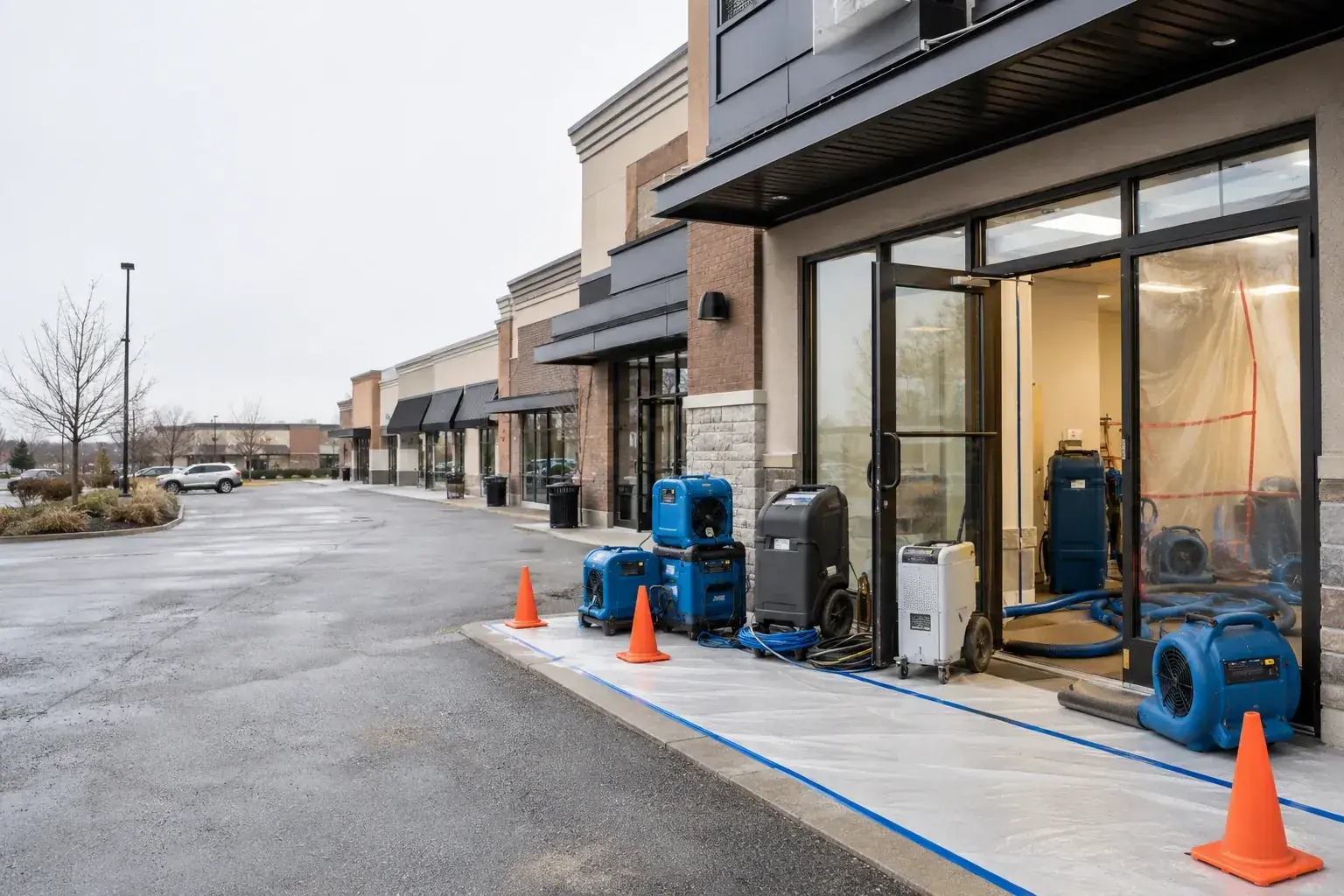 Retail Plaza Restoration Markham emergency restoration response