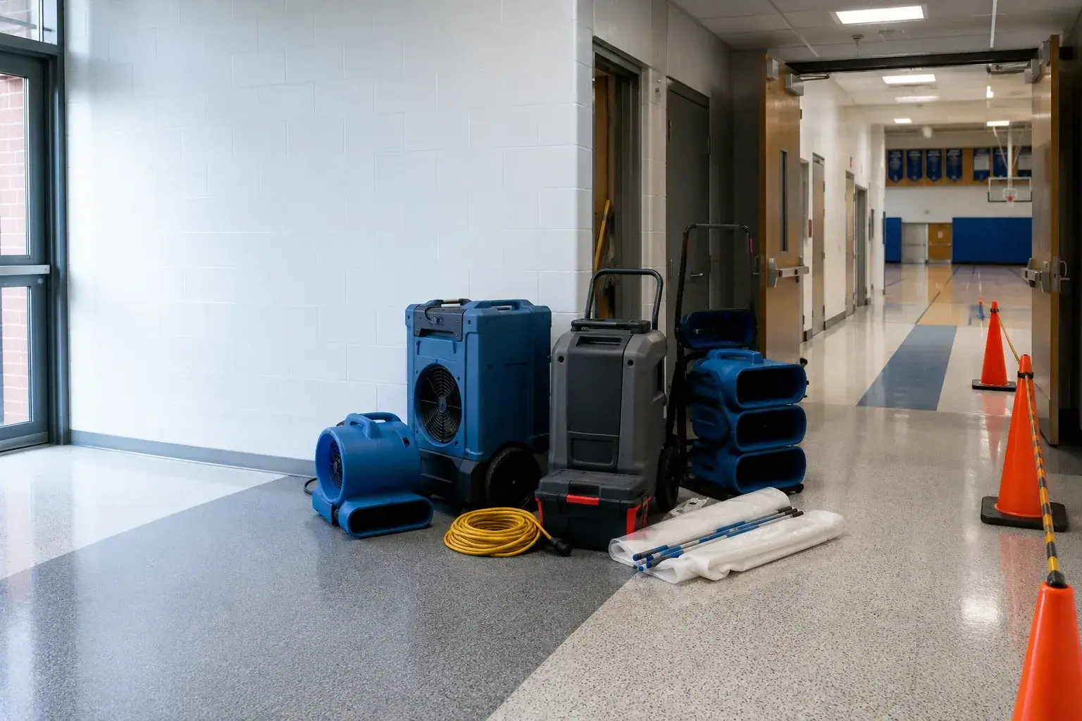 School restoration services emergency response equipment