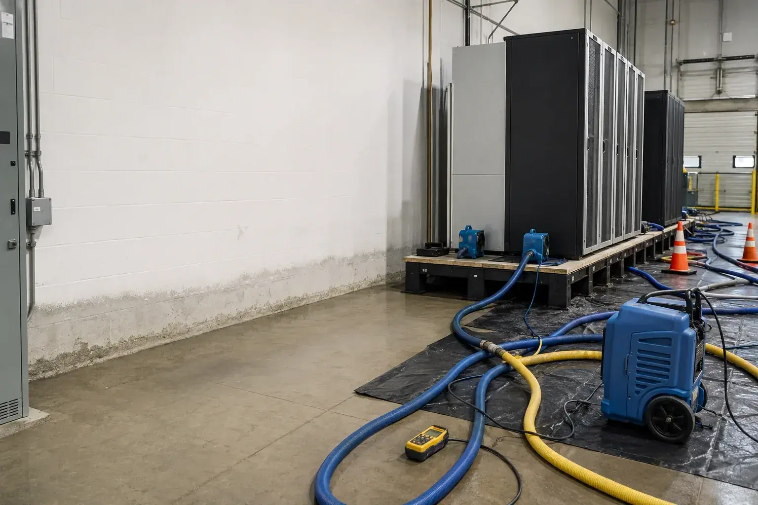 Server Room Water Damage Restoration Markham emergency restoration response