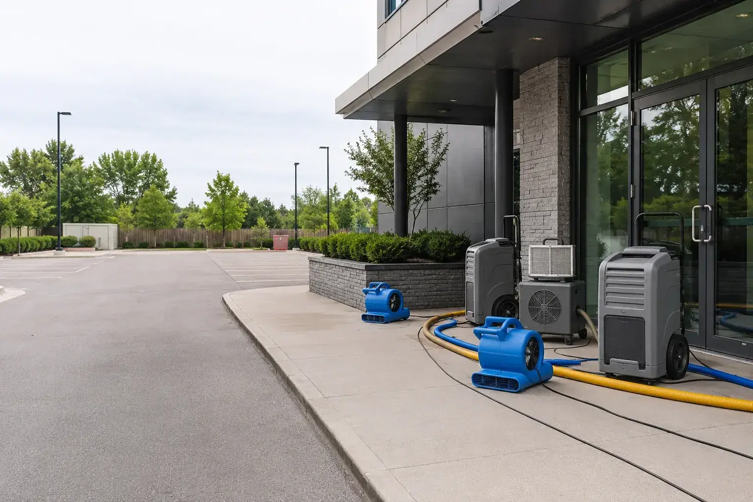 Service Areas professional restoration jobsite
