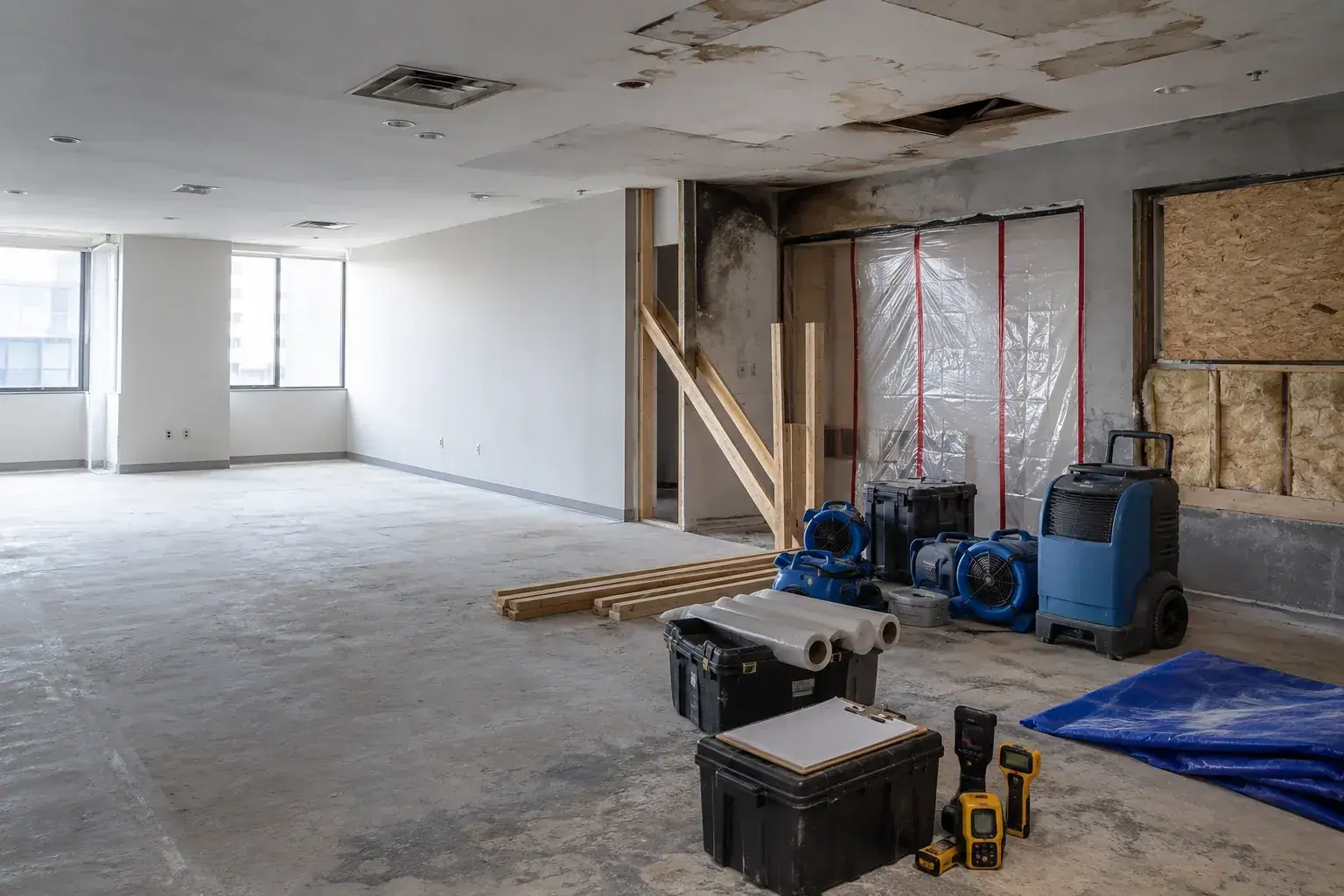 Structural Damage Restoration Maple emergency restoration response